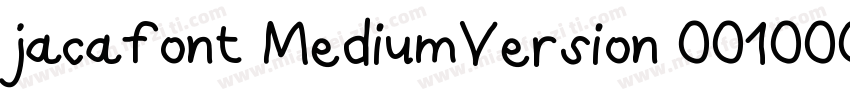 jacafont MediumVersion 001000字体转换